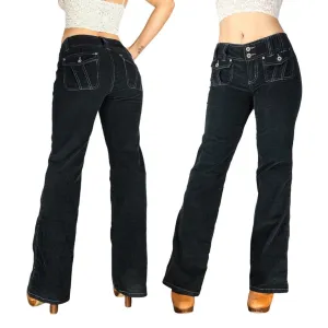 2000s Mid Rise Corduroy Flares (L)