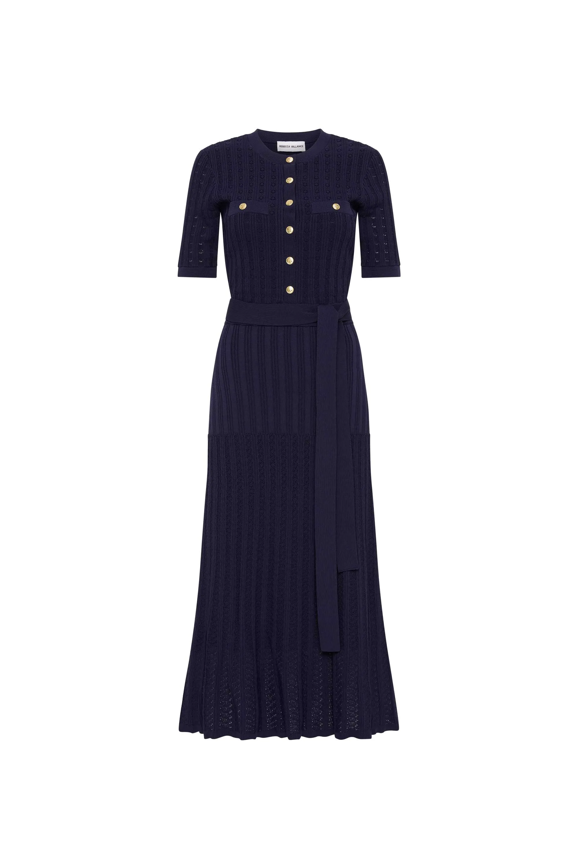 Alice Knit Midi Dress Navy