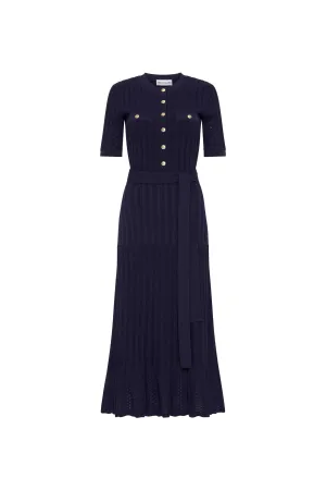 Alice Knit Midi Dress Navy