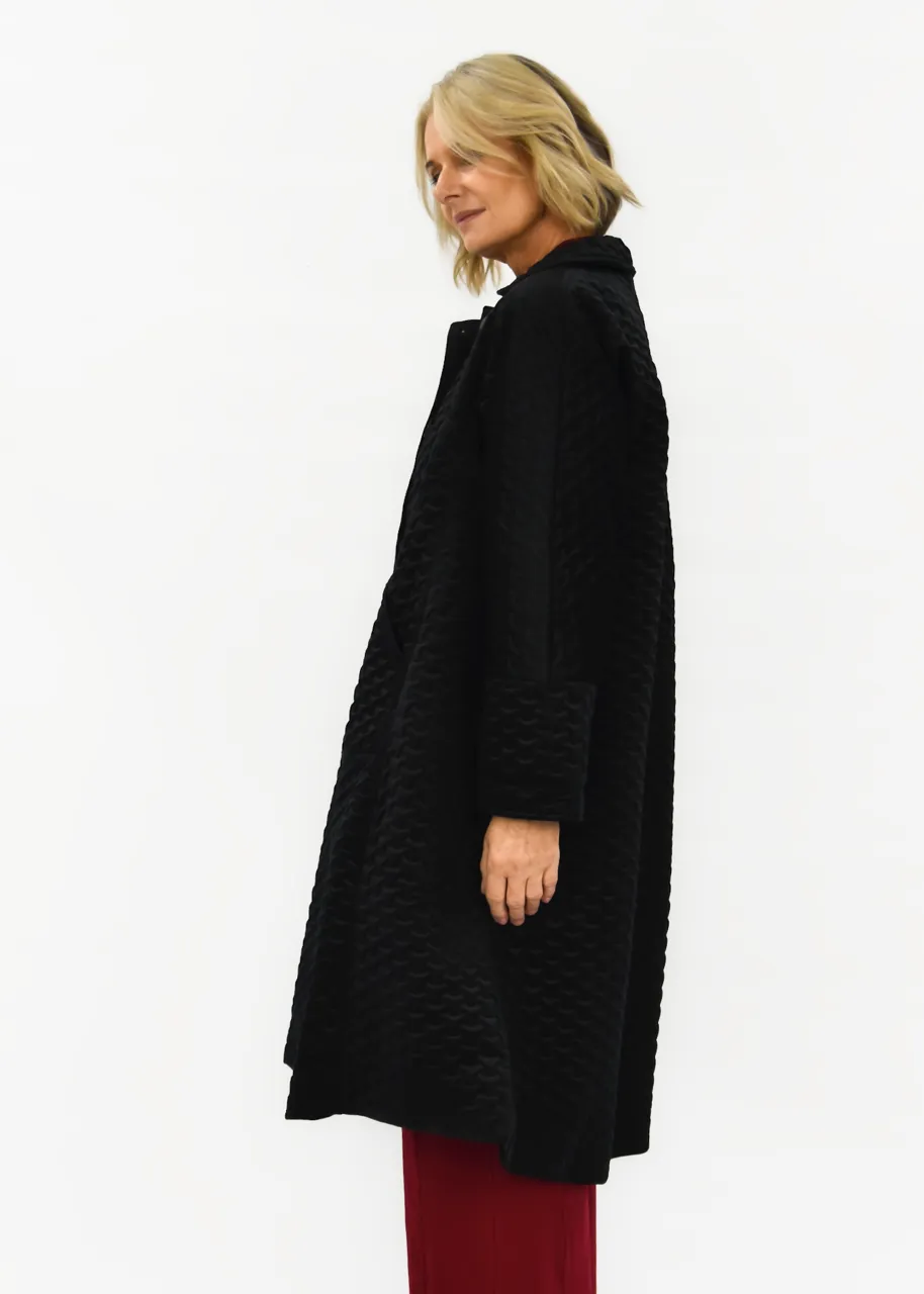 Arctic Quilted Velvet Coat