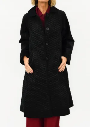 Arctic Quilted Velvet Coat