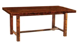 Barnwood Farmhouse Dining Table - Artisan Top