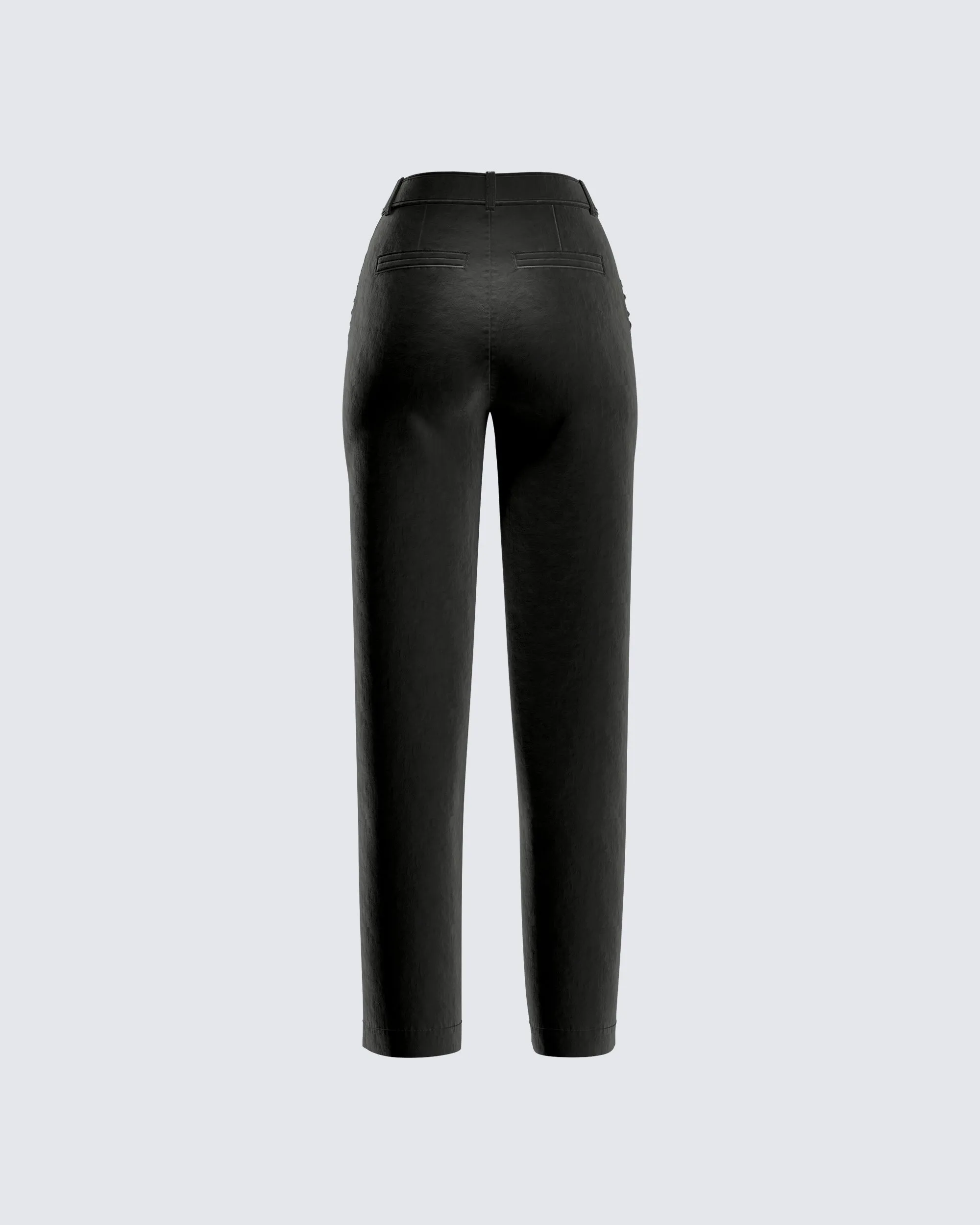 Bess Black Velvet Pants