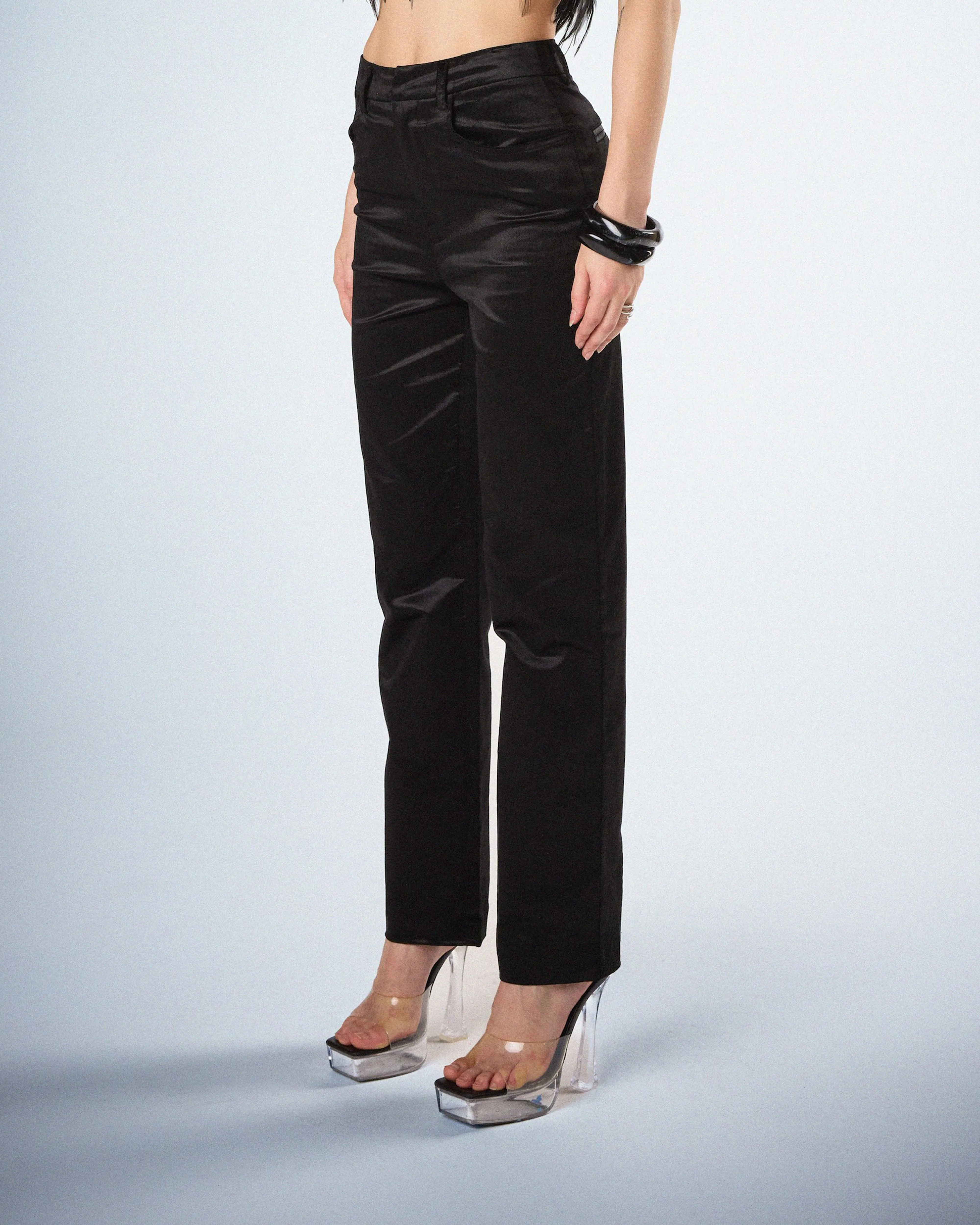Bess Black Velvet Pants