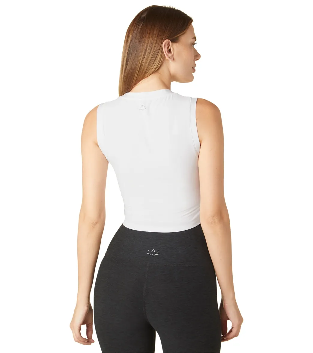 Beyond Yoga Featheweight Under Over Cropped Muscle Tank