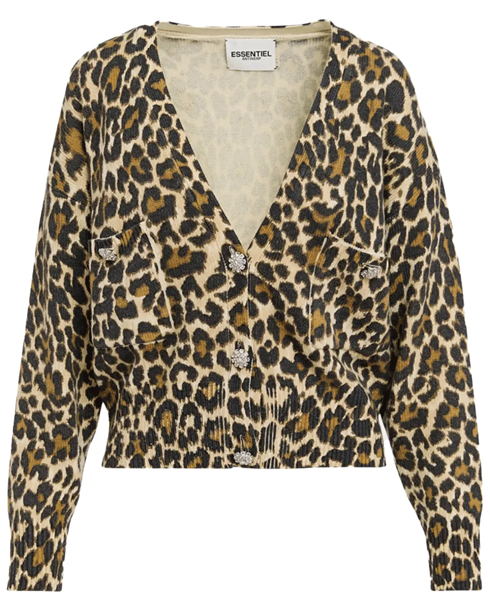 Black Combo Generalite Printed Cardigan