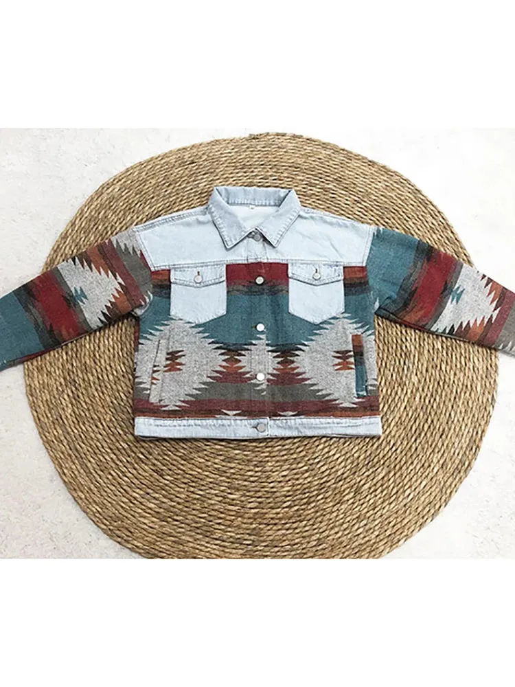 Boho Chic Retro Denim Jacket