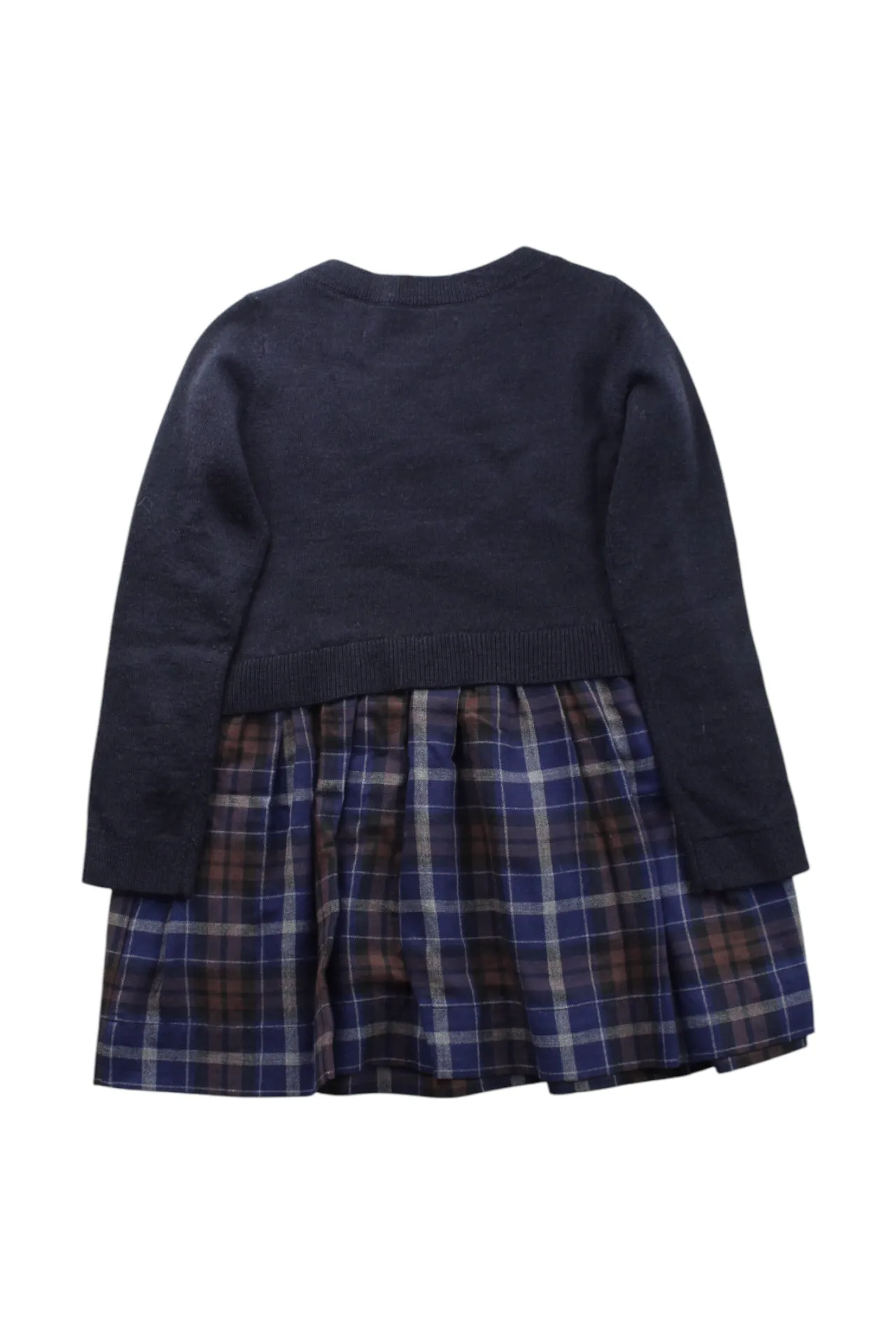Bonpoint Plaid Sweater Dress 4T
