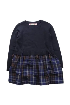 Bonpoint Plaid Sweater Dress 4T