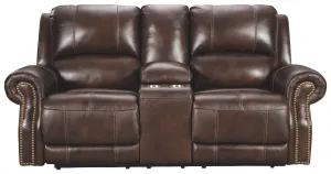 Buncrana U8460418 Chocolate PWR REC LoveseatCONADJ HDRST