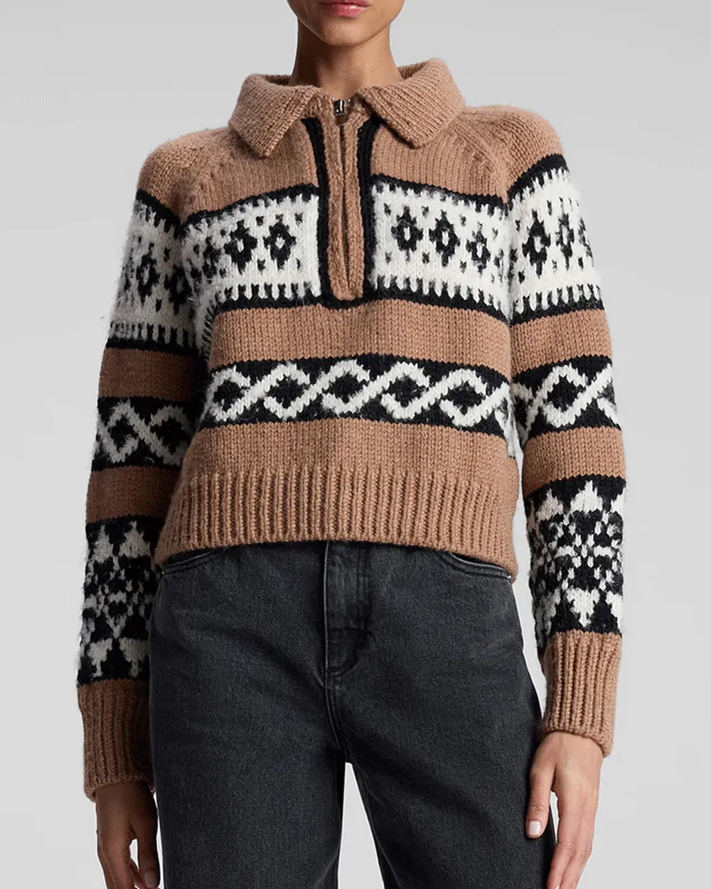 Camel Multi Carter Sweater