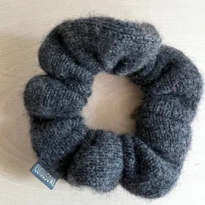 'Charcoal' Cashmere Hair Scrunchie