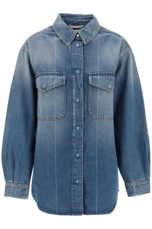 Closed Denim Overshirt Made Of Recycled Cotton Blend