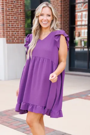 Cozy Cabana Dress, Purple