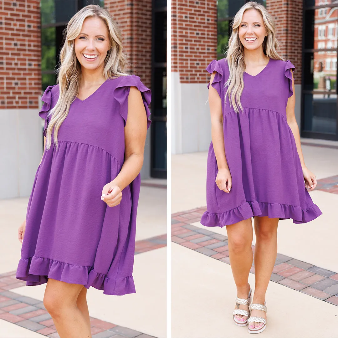Cozy Cabana Dress, Purple