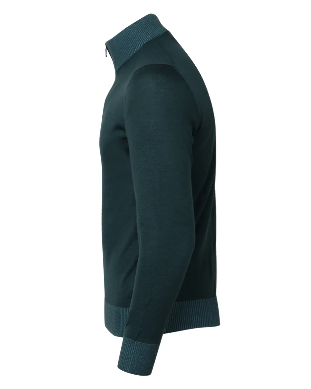 Dark Teal Quarter Zip Sweater