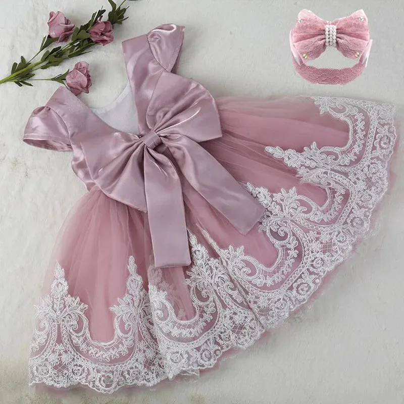Designed Exclusively for 0-2 Year-Old Royalty: Sparkling Princess Dresses for Your Little Angel! Perfect Attire for Every Occasion: Weddings, Parties, Baptisms, and Christmas Delights