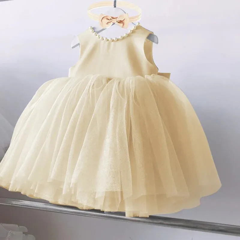 Designed Exclusively for 0-2 Year-Old Royalty: Sparkling Princess Dresses for Your Little Angel! Perfect Attire for Every Occasion: Weddings, Parties, Baptisms, and Christmas Delights