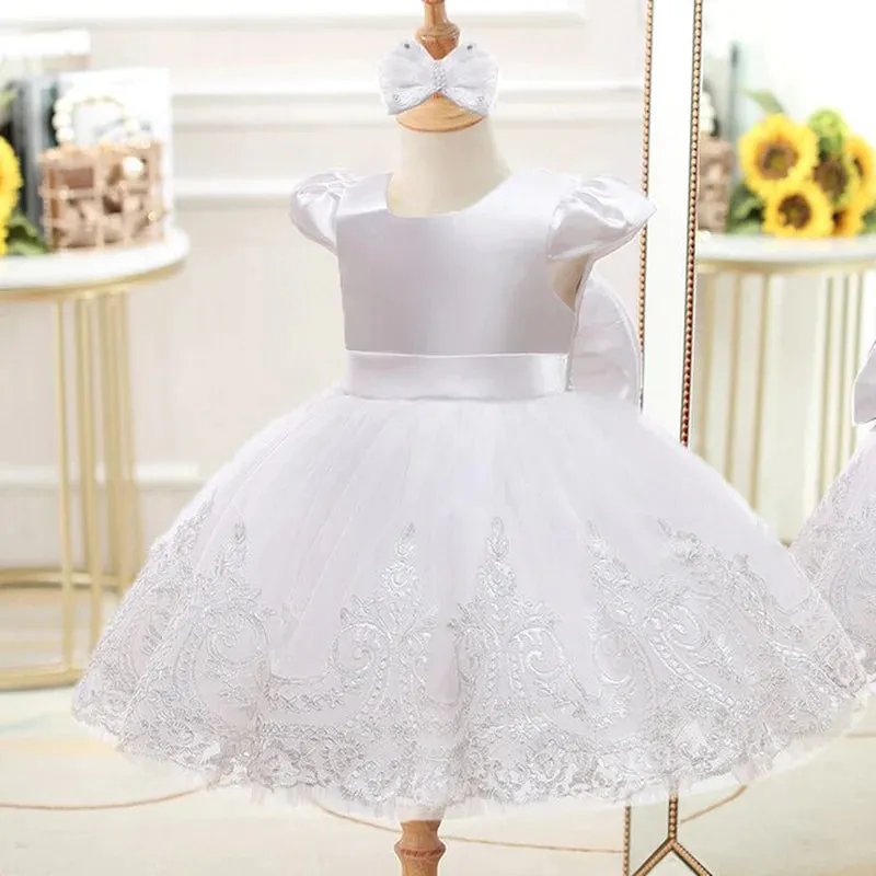 Designed Exclusively for 0-2 Year-Old Royalty: Sparkling Princess Dresses for Your Little Angel! Perfect Attire for Every Occasion: Weddings, Parties, Baptisms, and Christmas Delights