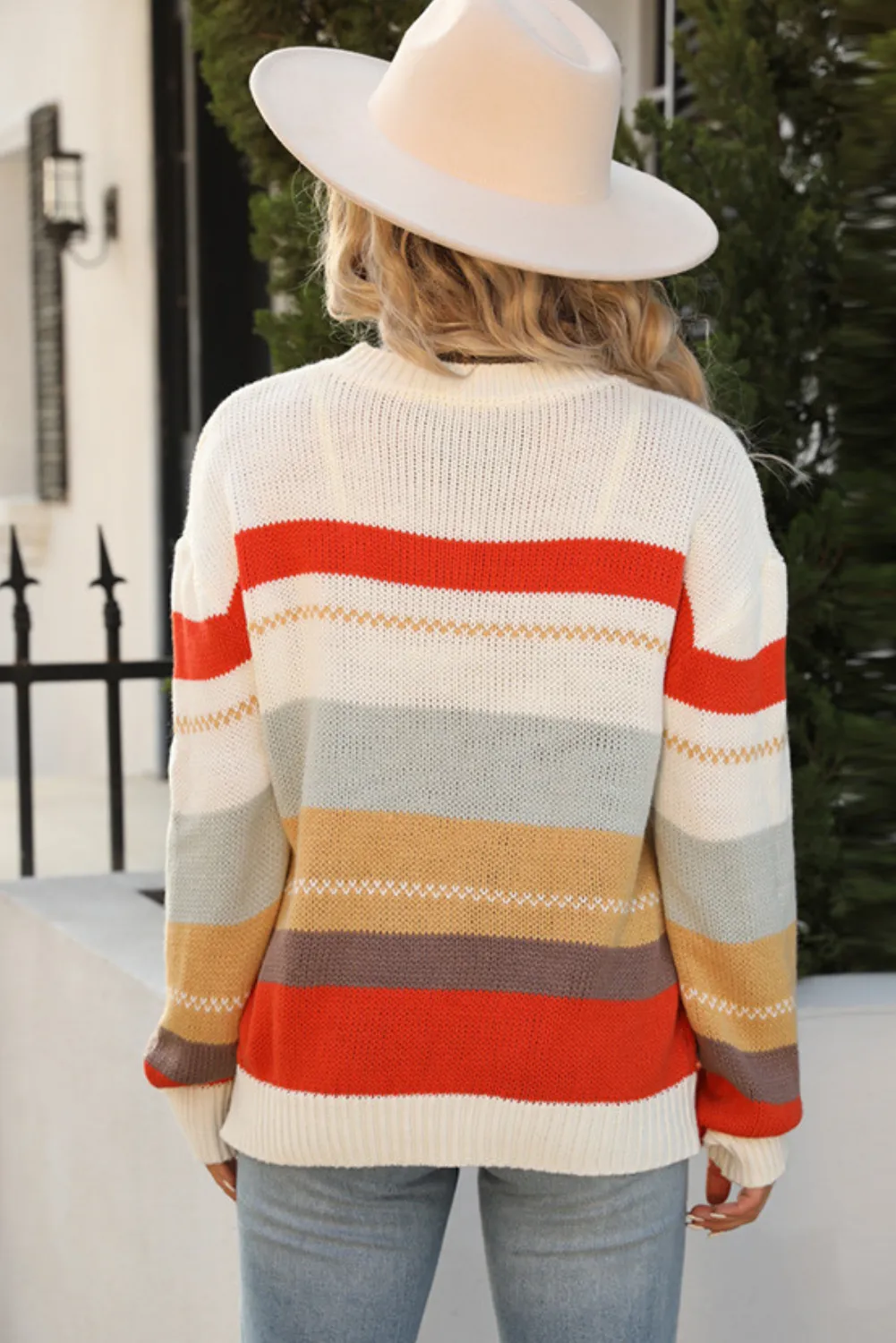 'Dor'  Crewneck Colorblock Sweater (4 Colors)
