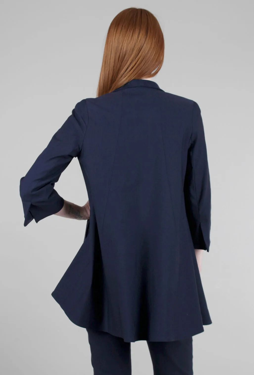 EF Signature Swing Coat, Navy