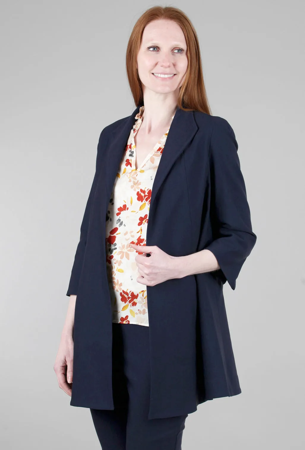 EF Signature Swing Coat, Navy