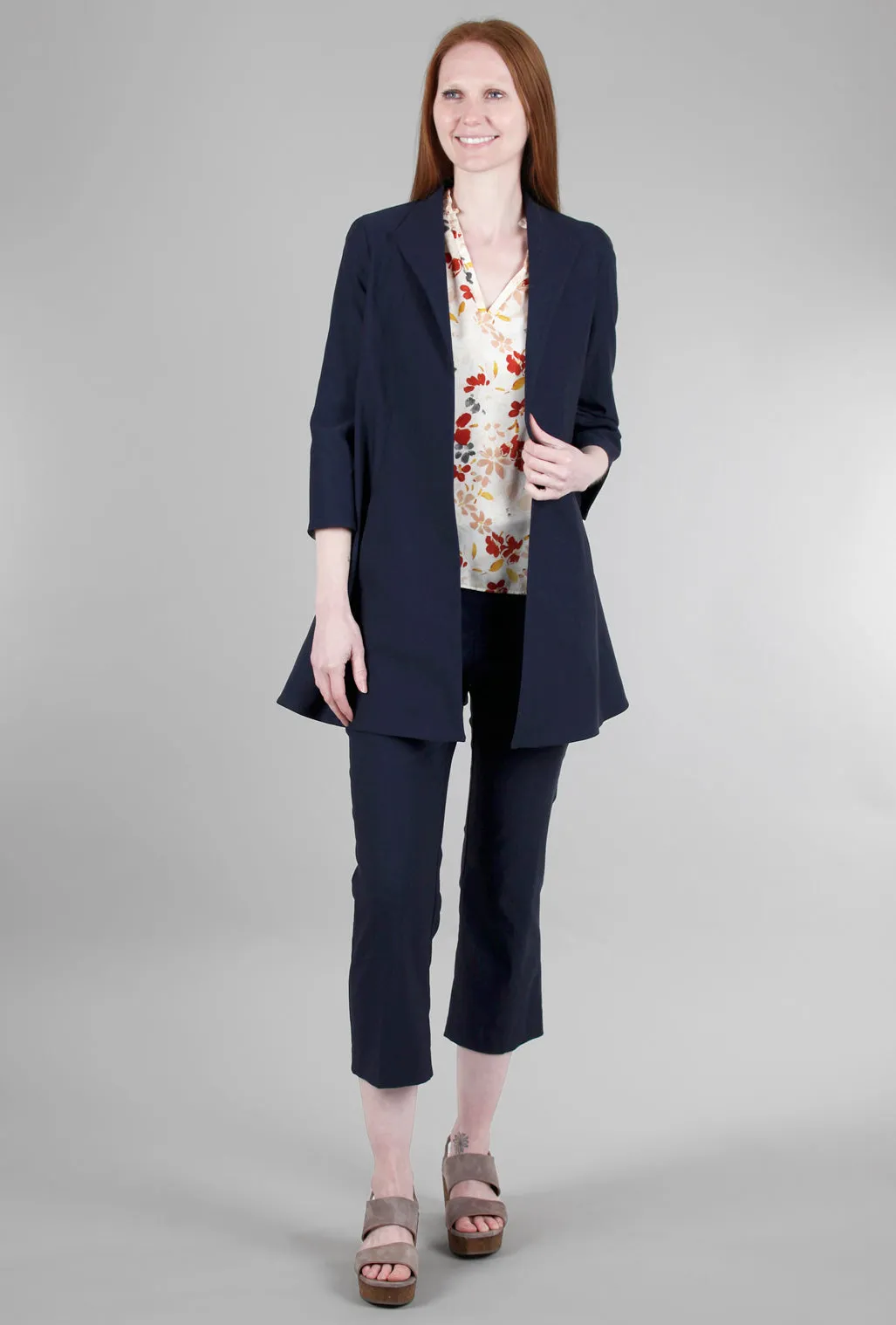 EF Signature Swing Coat, Navy