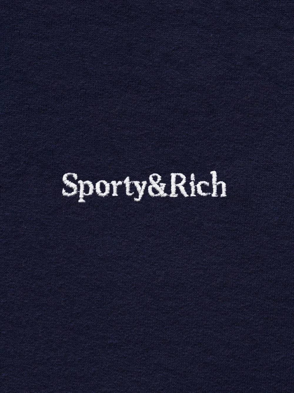 embroidered-logo polo sweatshirt