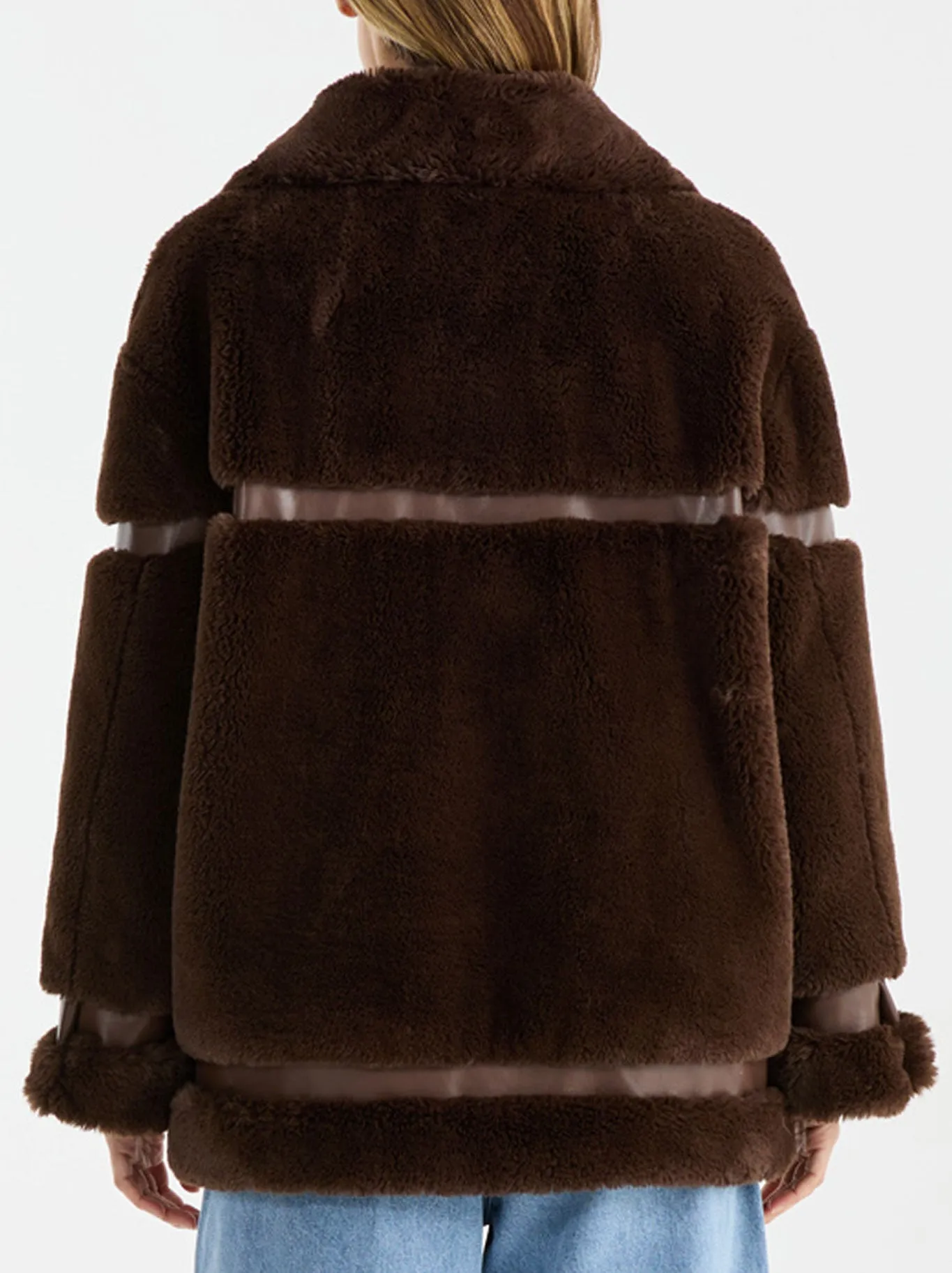 ENA PELLY CLOVER FAUX JACKET