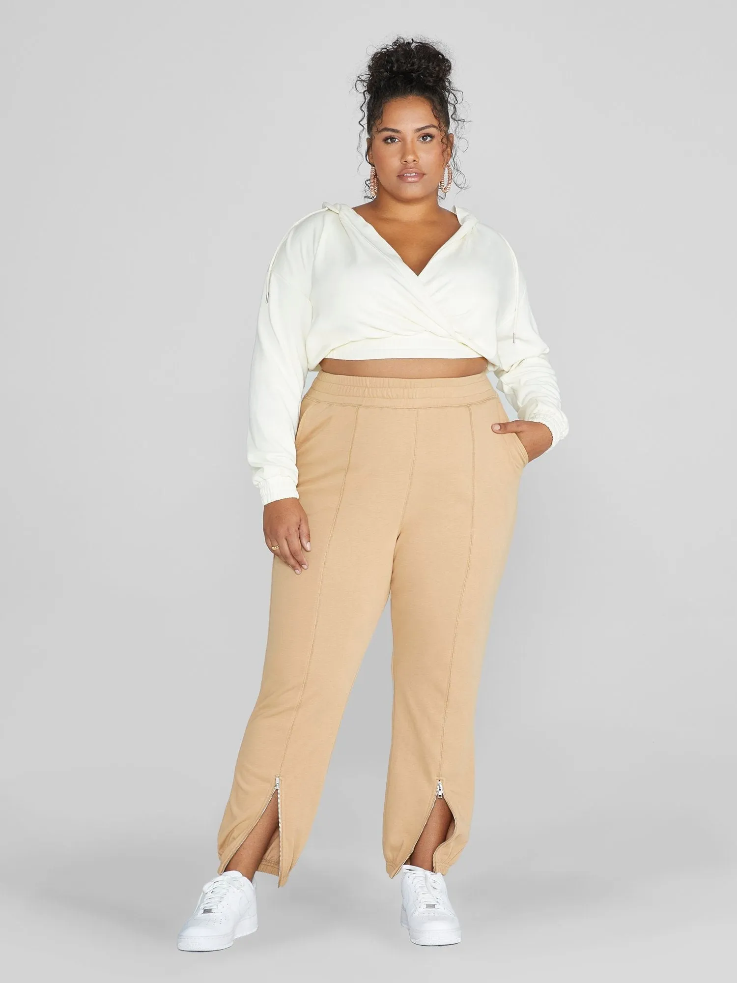 Fashion To Figure - Shienna Zip Leg Jogger Pants