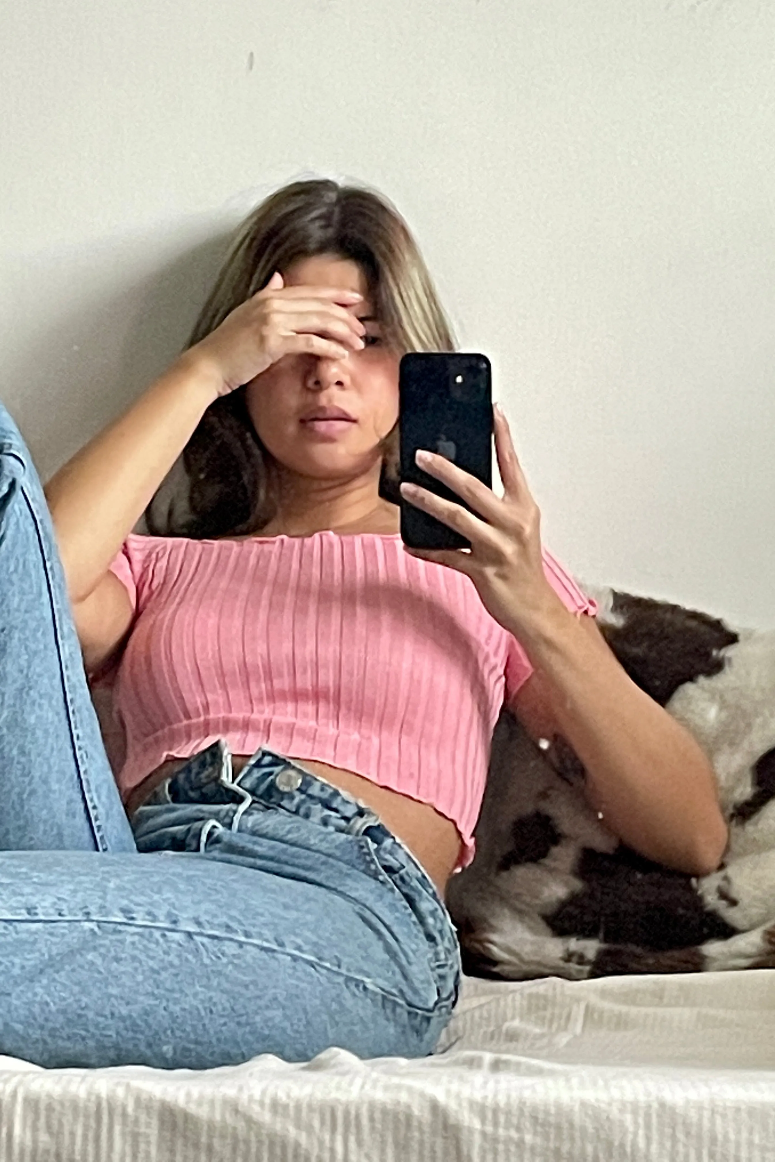 Feel The Rush Basic Ribbed Bardot Top -  Cotton Candy