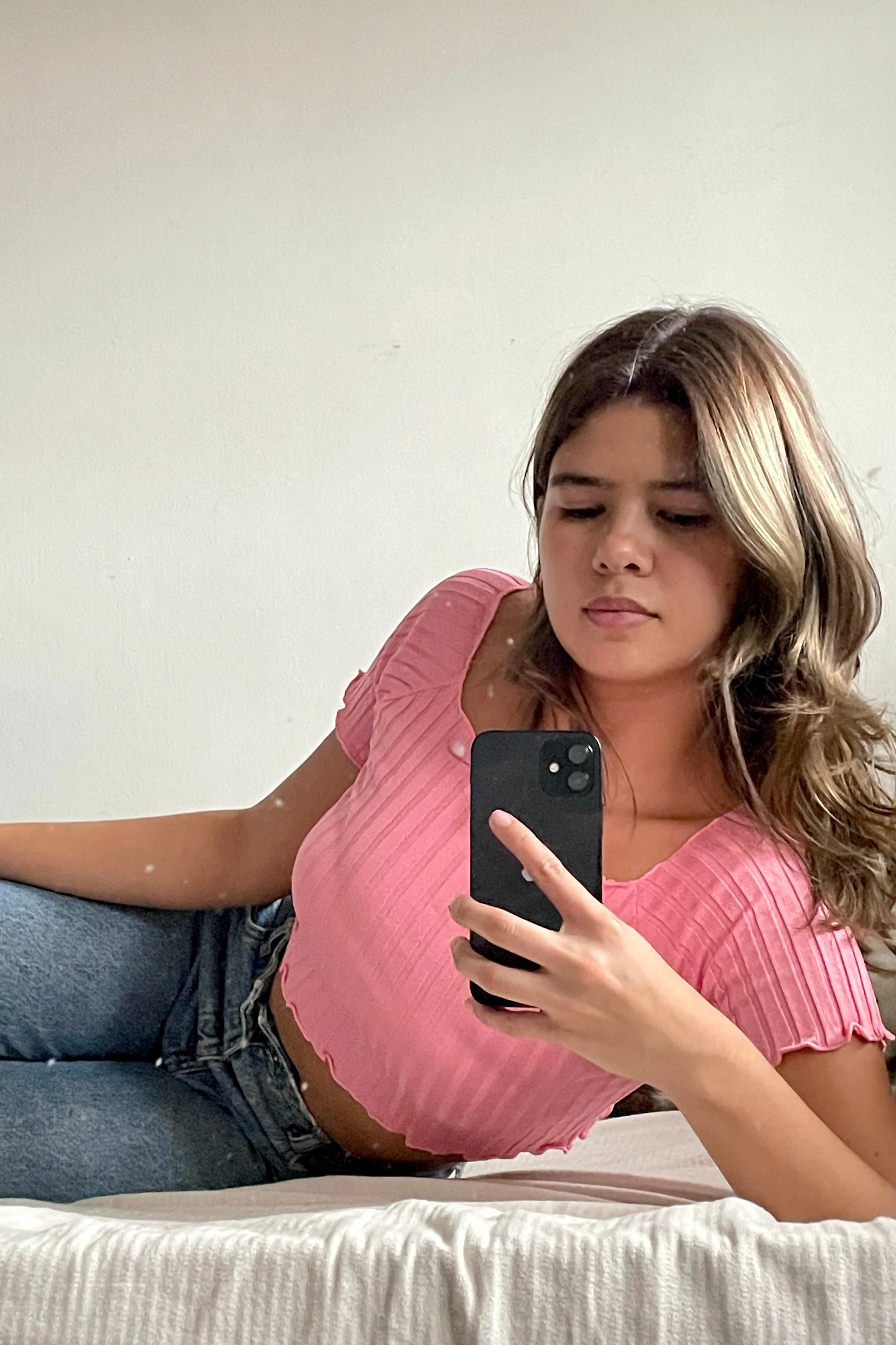 Feel The Rush Basic Ribbed Bardot Top -  Cotton Candy