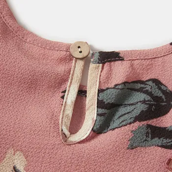 Floral Print Ruffle-sleeve Dresses for Mommy and Me