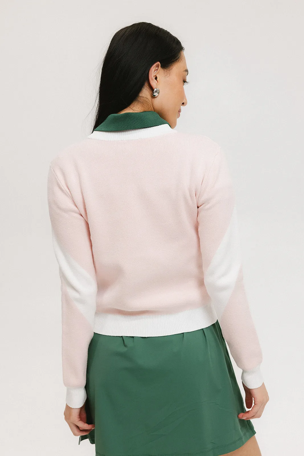 Fore Sweater - Pink/White