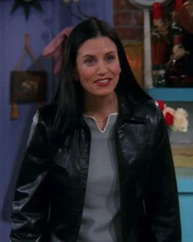 Friends Monica Black Leather Jacket