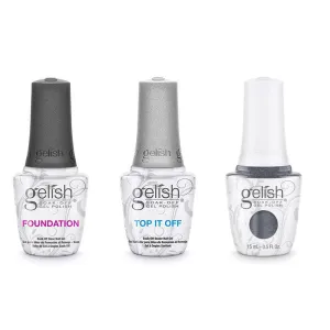 Gelish Combo - Base, Top & Midnight Caller