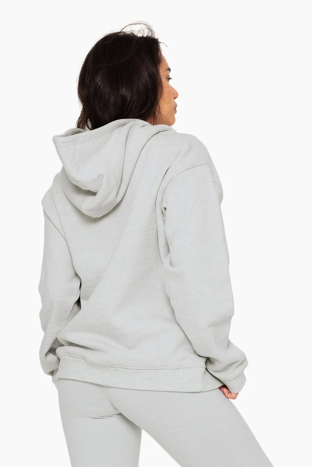 HEAVYWEIGHT SWEATS HOODIE - HEATHER GREY