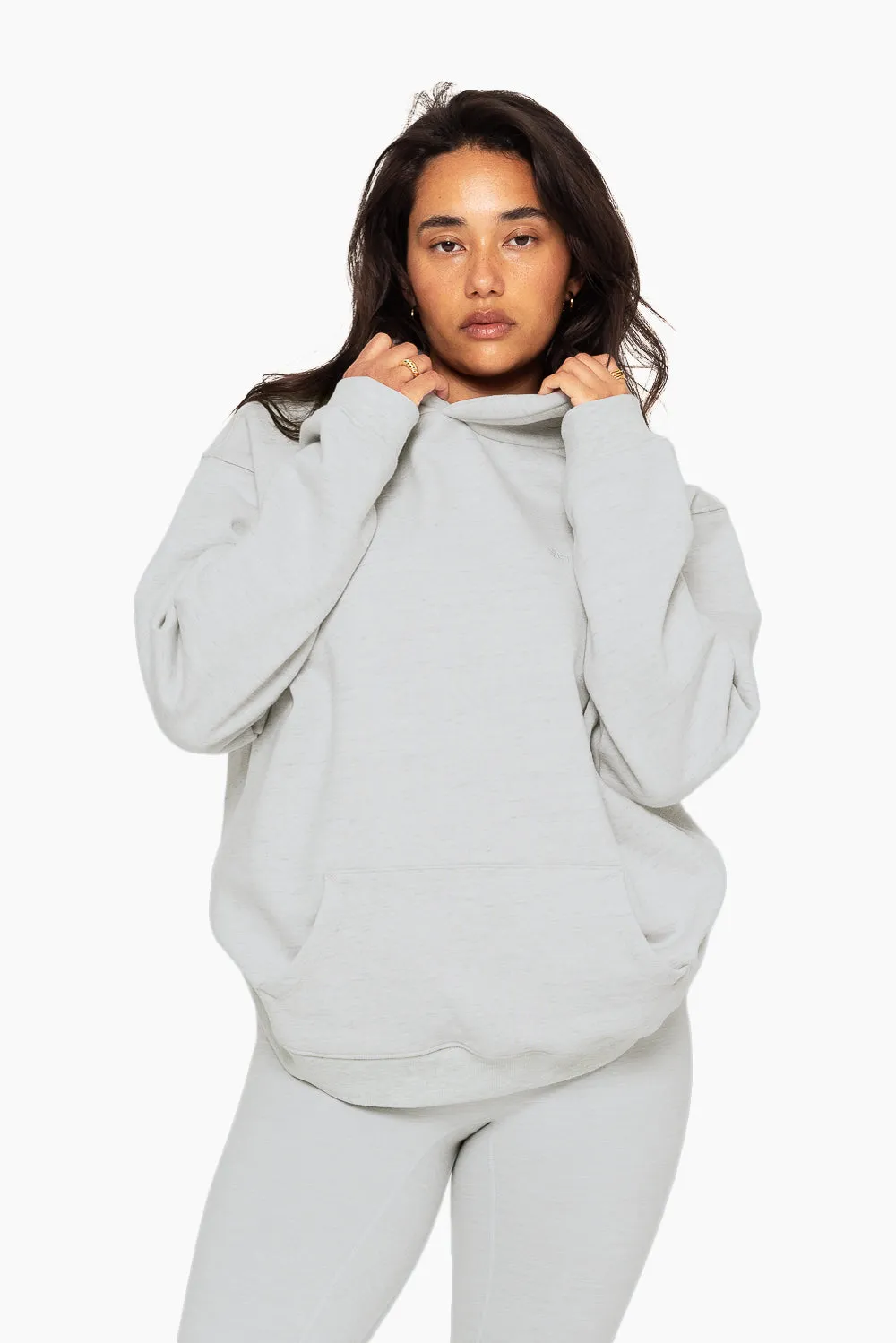 HEAVYWEIGHT SWEATS HOODIE - HEATHER GREY