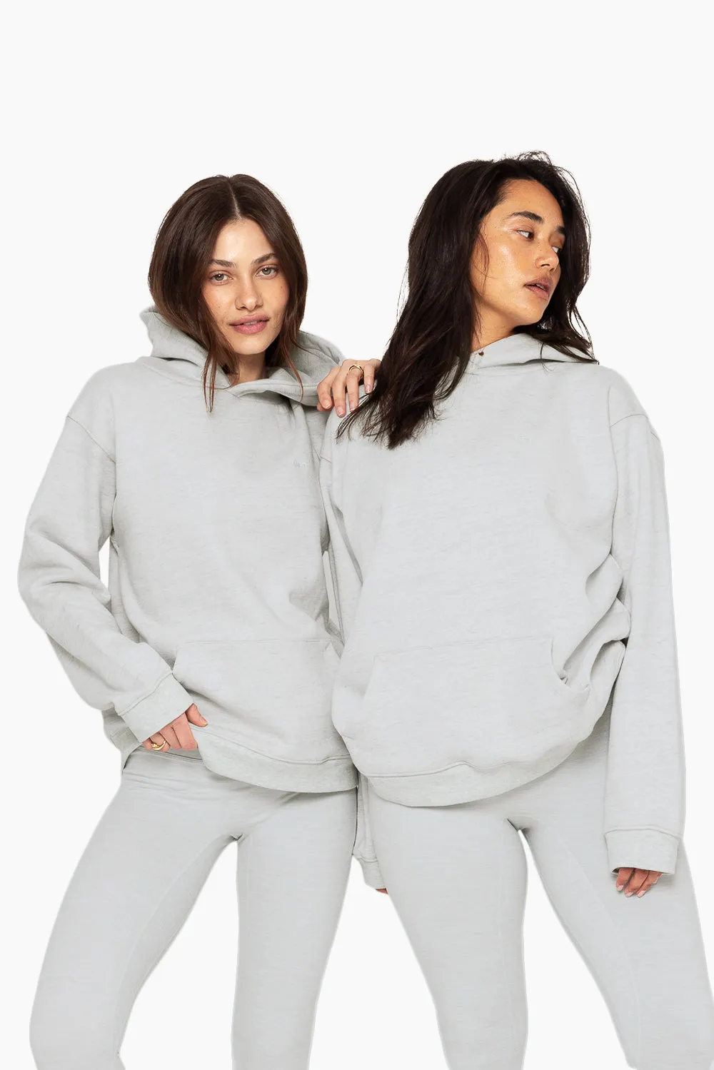 HEAVYWEIGHT SWEATS HOODIE - HEATHER GREY