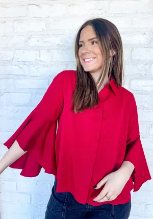 Higher Heights Burgundy Top