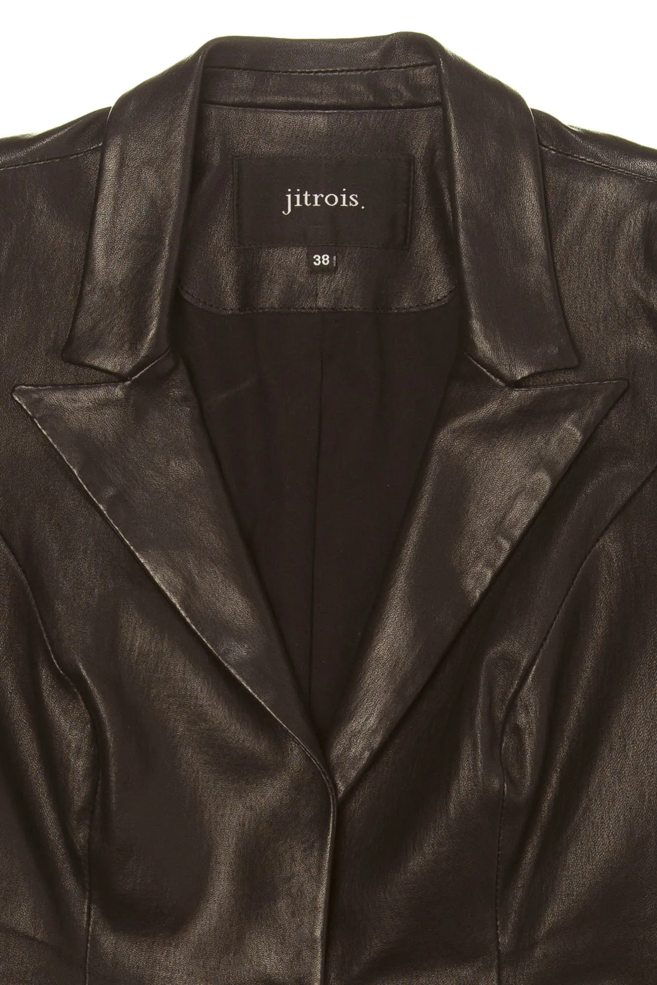 Jitrois - Black Leather Jacket - FR 38