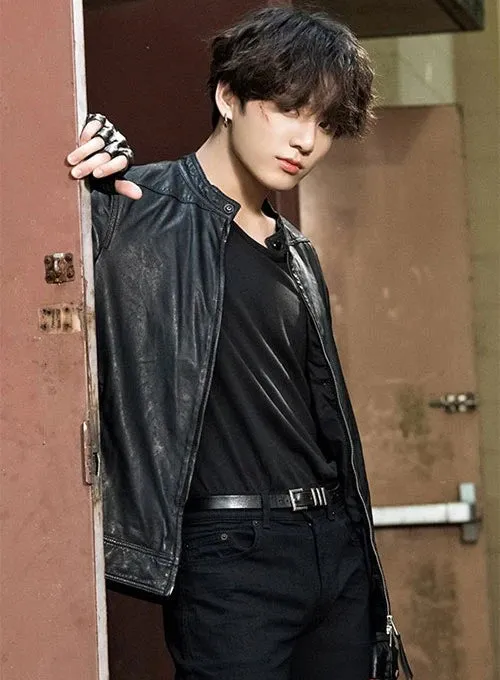JUNGKOOK TRENDING LEATHER JACKET