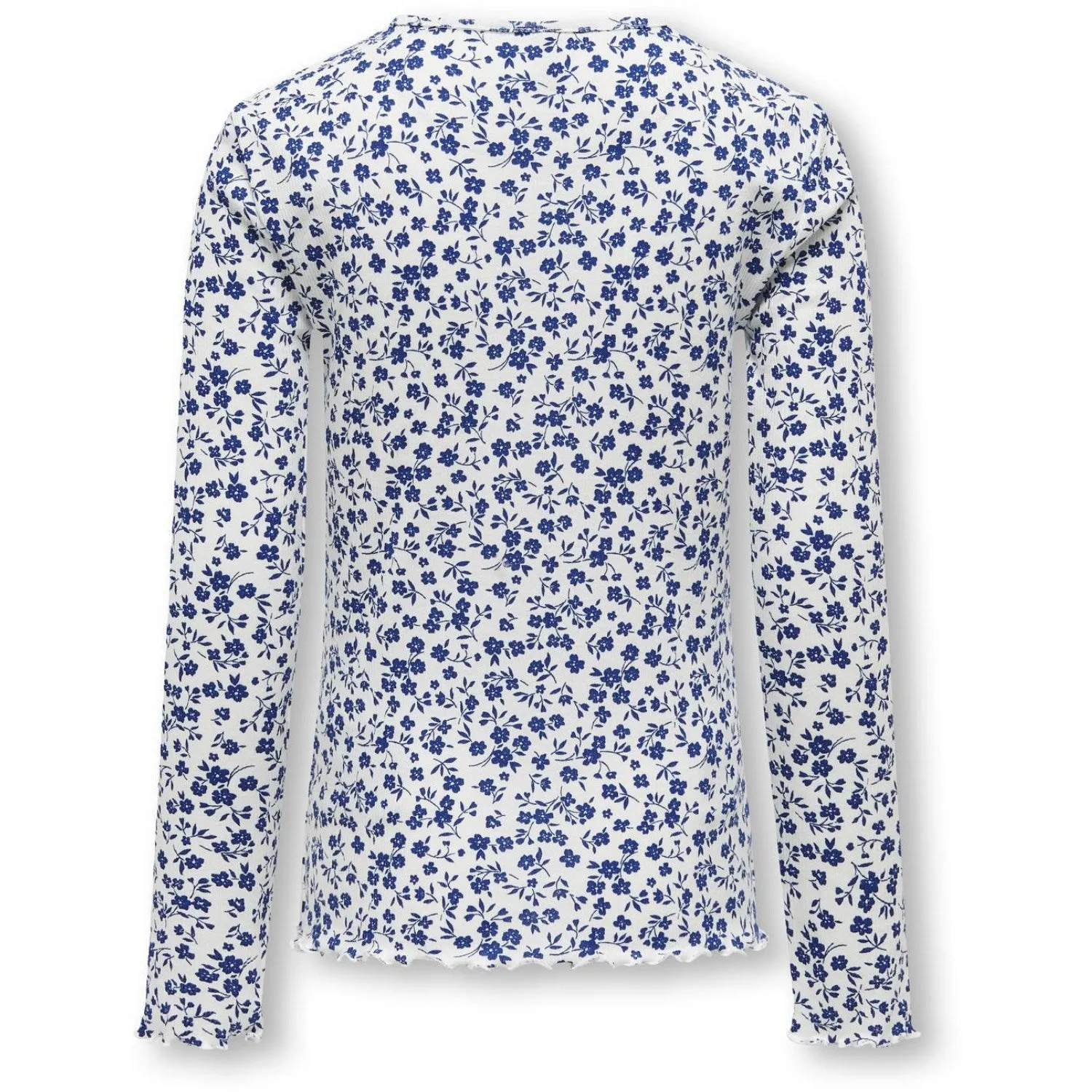 kids ONLY Cloud Dancer Ditsy Evig Rib Blouse
