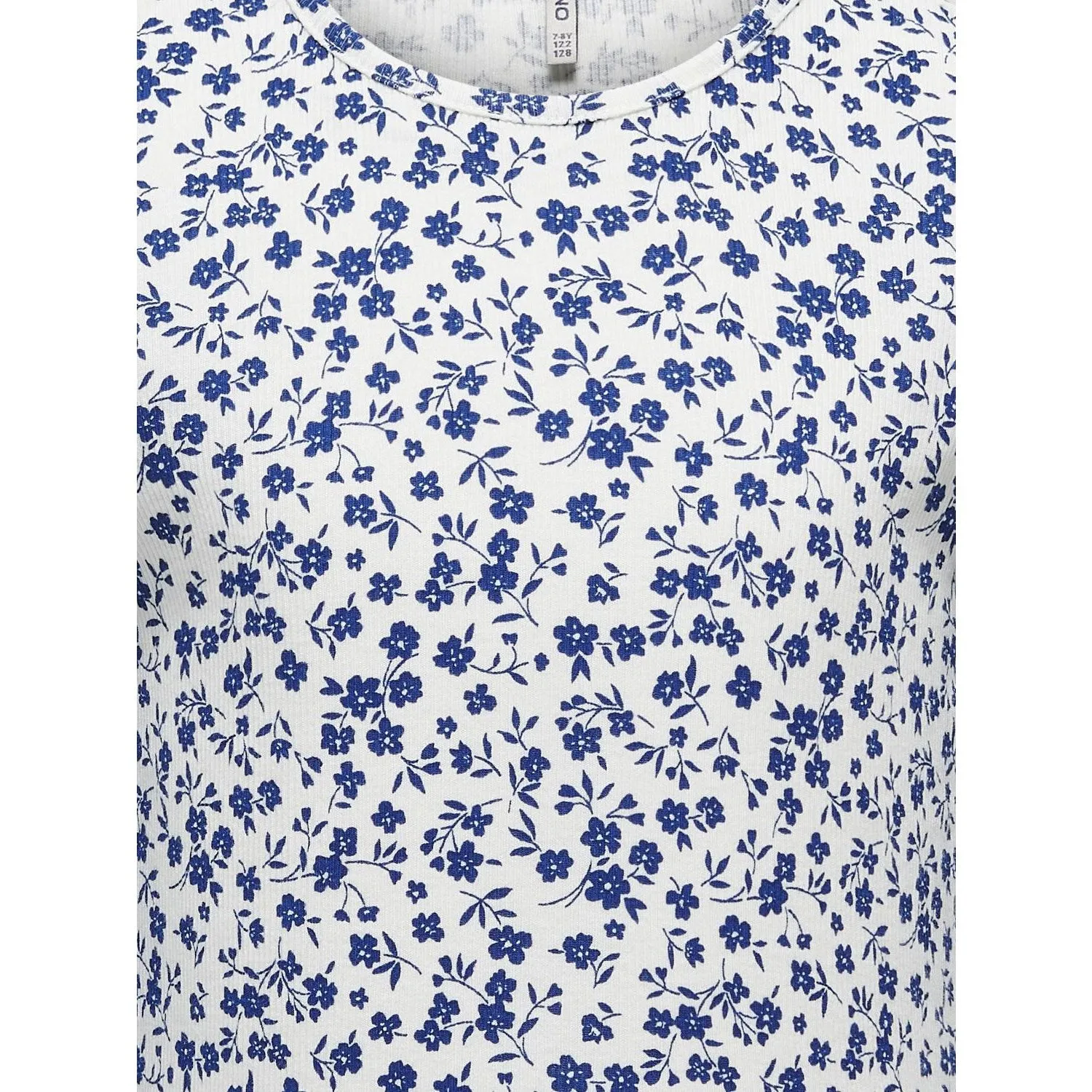 kids ONLY Cloud Dancer Ditsy Evig Rib Blouse