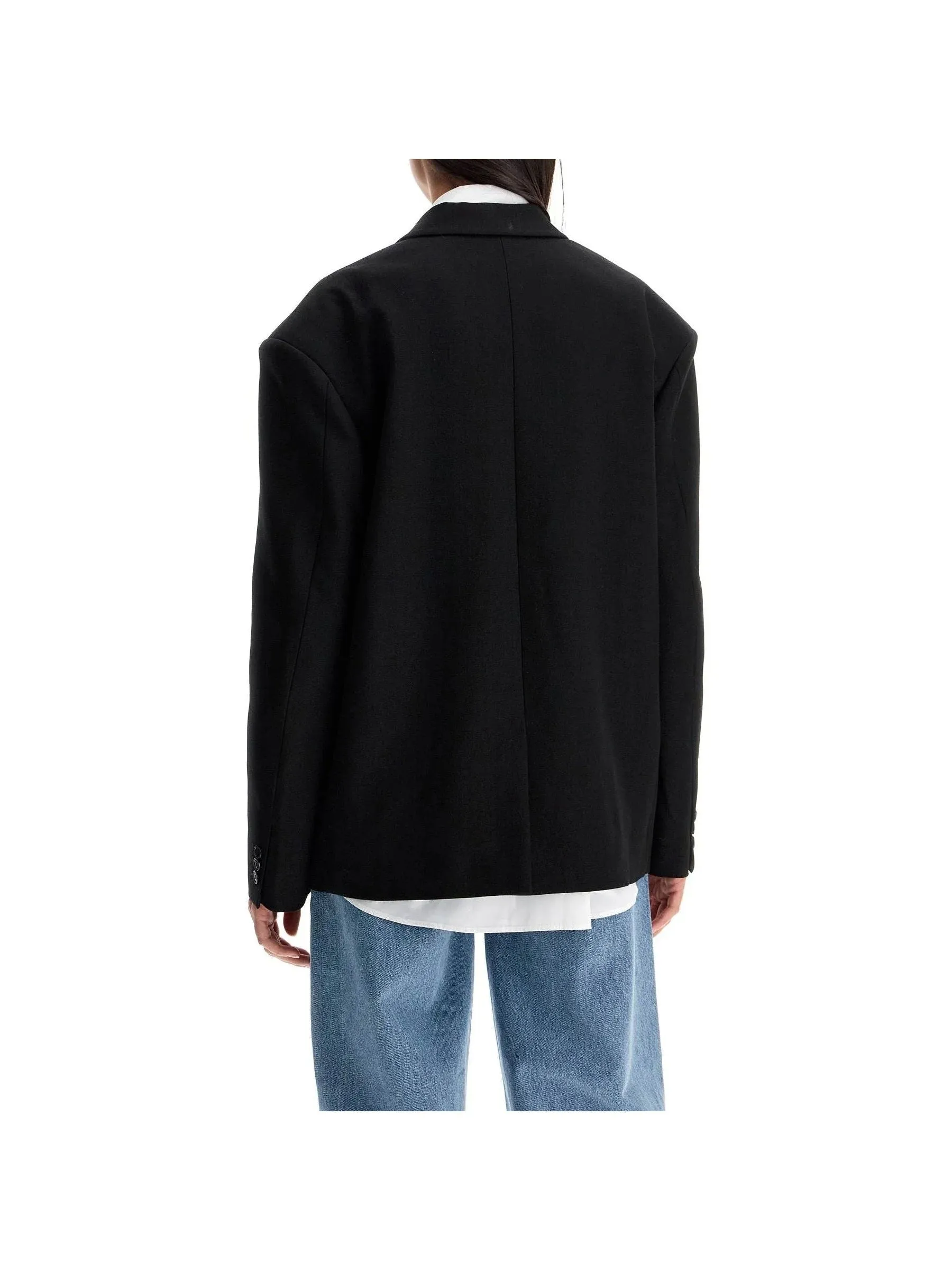 Klero Gabardine Double-Breasted Blazer