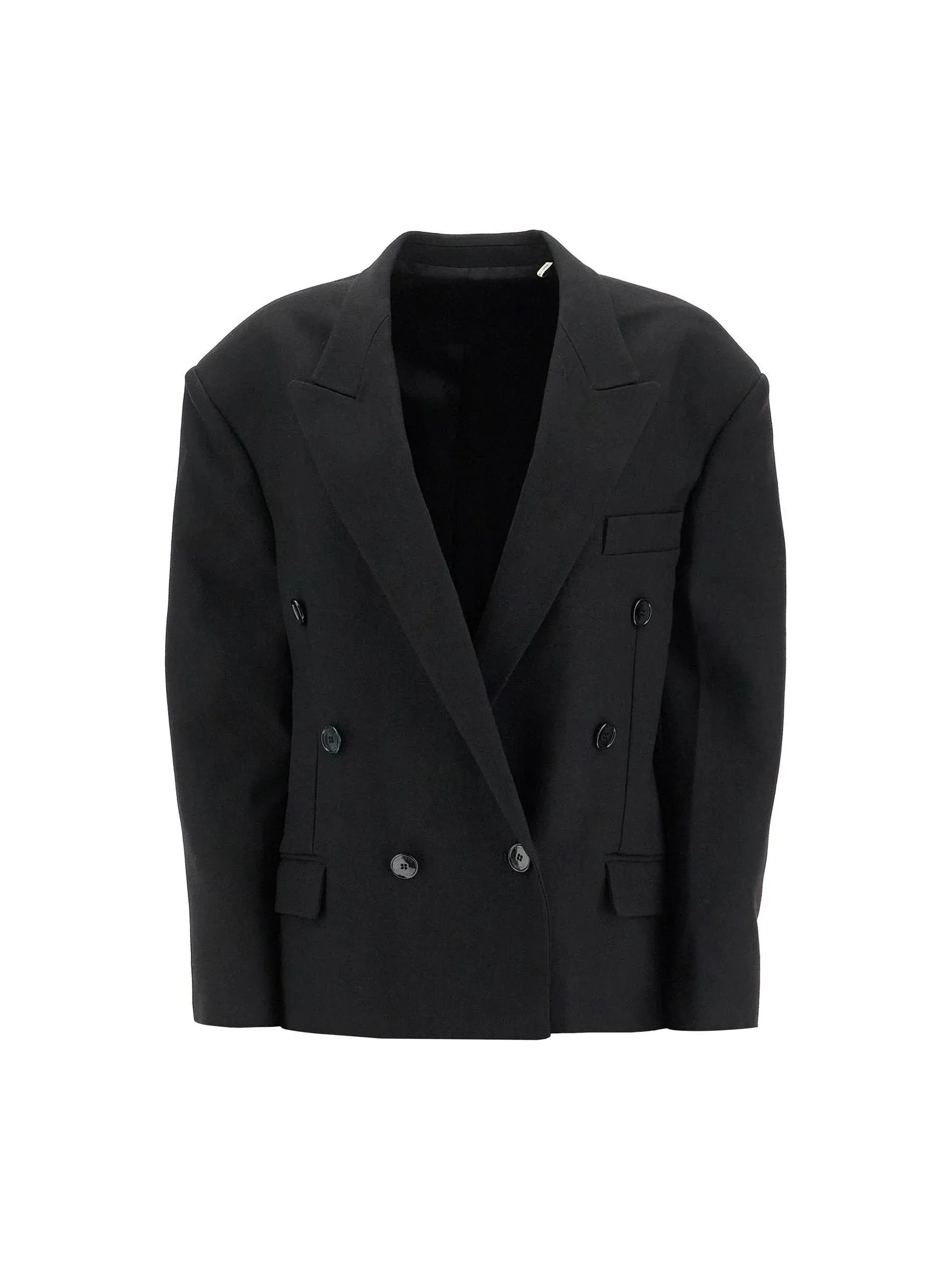 Klero Gabardine Double-Breasted Blazer