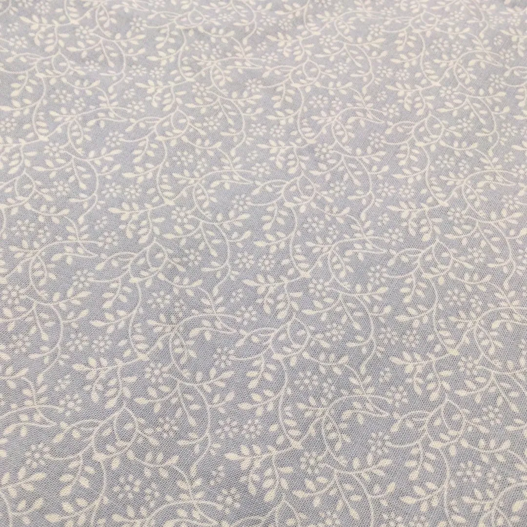 Light Grey Floral Vine