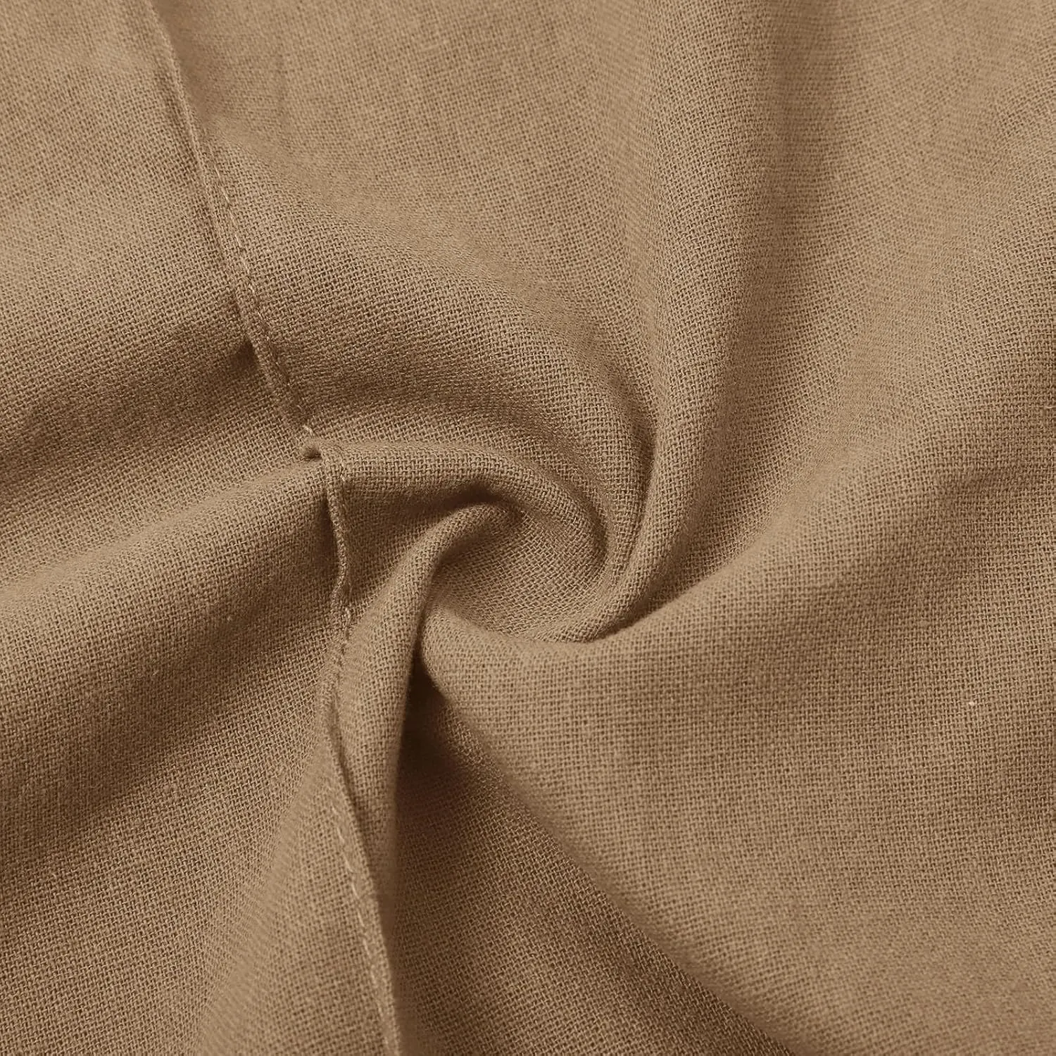 Linen Pants Women Summer Casual Loose Plus Size Straight Leg Pants Drawstring High Waisted Pants Trousers with Pockets