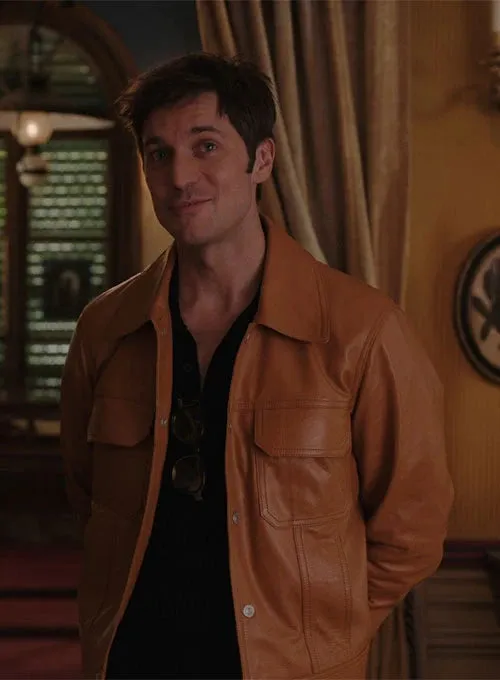 LUCAS BRAVO EMILY IN PARIS LEATHER JACKET