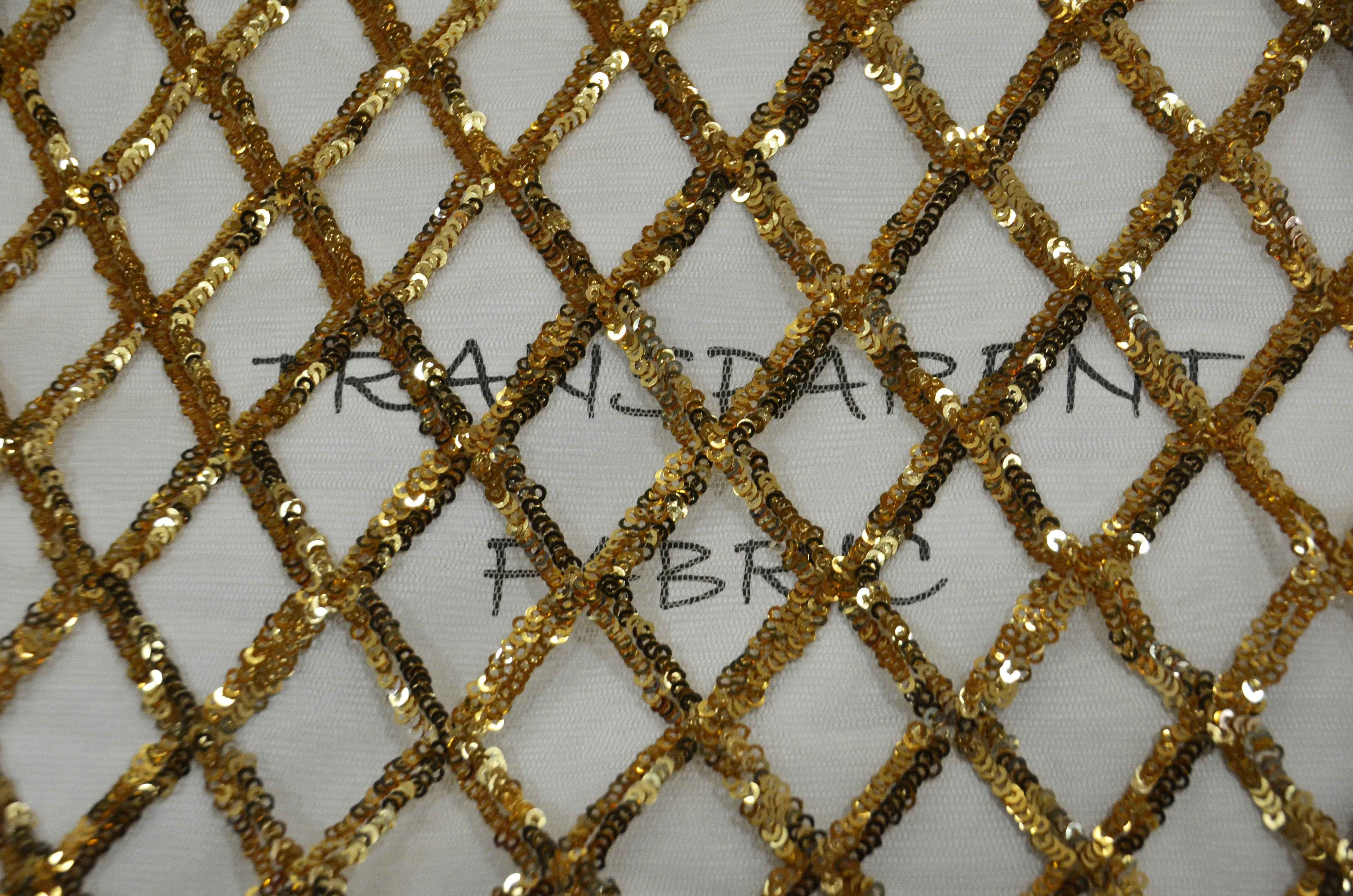Luxury Glitz Sequins Lace Fabric | Bridal Lace Fabric | 54" Wide | Multiple Colors | Sequins Fabric by the Yard |